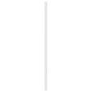 udskiftningsgavl 193 cm metal hvid