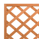 plantekasse med espalier brun 90x35x180 cm massivt grantræ