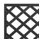 plantekasse med espalier sort 90x35x180 cm massivt grantræ