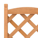 plantekasse med espalier brun 40x30x90 cm massivt grantræ