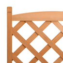 plantekasse med espalier brun 55x29,5x110 cm massivt grantræ