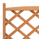 plantekasse med espalier brun 75 x 35 x 150 cm massivt grantræ