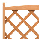 plantekasse med espalier brun 90x35x180 cm massivt grantræ