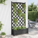plantekasse med espalier massivt grantræ sort