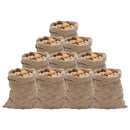 jutesække 10 stk. 60x105 cm 100 % jute 220 g/m2