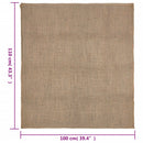 jutesække 5 stk. 100x110 cm 100% jute 220 gsm