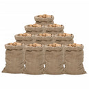 jutesække 10 stk. 60x105 cm 100 % jute 340 g/m2