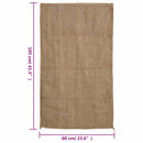 jutesække 10 stk. 60x105 cm 100 % jute 340 g/m2