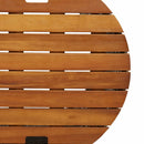 haveborde 2 stk. med træplade polyrattan beige
