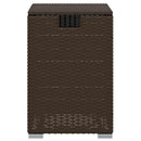 gasflaskeskjuler 40x40x60 cm polyrattan brun