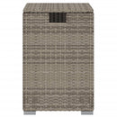 gasflaskeskjuler 40x40x60 cm polyrattan grå