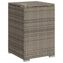gasflaskeskjuler 40x40x60 cm polyrattan grå