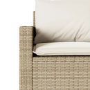 3-personers havesofa med hynder polyrattan beige