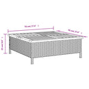 skjuler til parasolfod 70x70x25 cm polyrattan + akacietræ beige