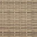 2-personers havesofa med baldakin og skamler polyrattan beige