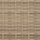 solseng med baldakin og hynder polyrattan beige