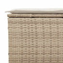 3-personers havesofa med hynder polyrattan beige