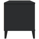 tv-bord VIKEN konstrueret træ sort