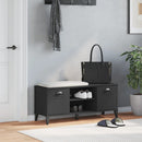 skobænk VIKEN 106x35x45 cm konstrueret træ sort
