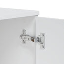 skænk VIKEN 80x40x80 cm konstrueret træ hvid