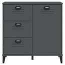 skænk VIKEN 80x40x80 cm konstrueret træ antracitgrå