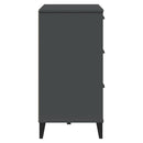 skænk VIKEN 80x40x80 cm konstrueret træ antracitgrå