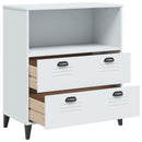 bogskab VIKEN 80x40x90 cm konstrueret træ hvid