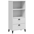 bogskab VIKEN 60x35x123 cm konstrueret træ hvid