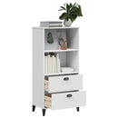 bogskab VIKEN 60x35x123 cm konstrueret træ hvid