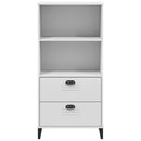bogskab VIKEN 60x35x123 cm konstrueret træ hvid