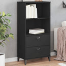 bogskab VIKEN 60x35x123 cm konstrueret træ hvid