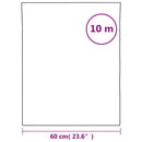 vinduesfolie 60x1000 cm statisk PVC matteret hvid