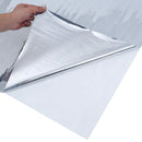 solfilm 90x2000 cm reflekterende effekt PVC sølvfarvet