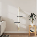 væghængt kradsetræ med kradsestolpe 108 cm mørkegrå