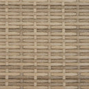 2-personers havesofa med parasol og skamler polyrattan beige