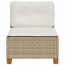 sofamodul til haven med hynder polyrattan beige