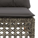 hjørnemodul til havesofa med hynder polyrattan grå