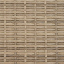 2-personers havesofa med baldakin og skamler polyrattan beige