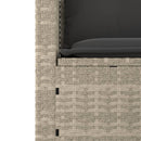 sofasæt til haven 3 dele med hynder polyrattan lysegrå