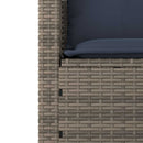havesofasæt 3 dele med hynder grå polyrattan