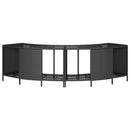 opbevaringshylder til spabad 2 stk. polyrattan sort