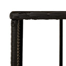 opbevaringshylder til spabad 2 stk. polyrattan sort
