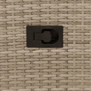 havestole 2 stk. med lænefunktion og hynder polyrattan beige