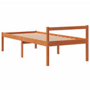 seniorseng 75x190 cm massivt fyrretræ gyldenbrun