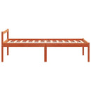 seniorseng 90x190 cm massivt fyrretræ gyldenbrun