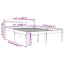 seniorseng 135x190 cm massivt fyrretræ gyldenbrun