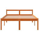 seniorseng 140x190 cm massivt fyrretræ gyldenbrun