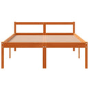 seniorseng 140x200 cm massivt fyrretræ gyldenbrun