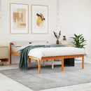 seniorseng 140x200 cm massivt fyrretræ gyldenbrun