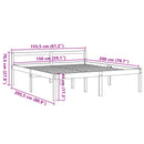 seniorseng 150x200 cm massivt fyrretræ gyldenbrun